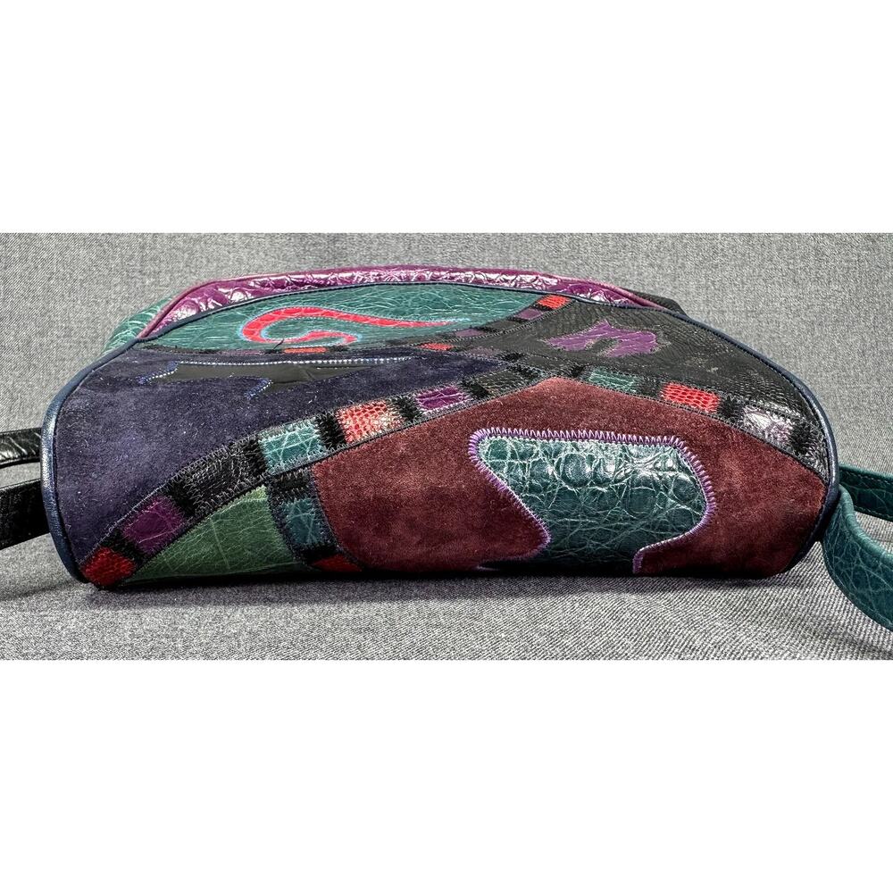 Vintage. Sharif, Patchwork, Leather, Crossbody Bag - Picture 11 of 11